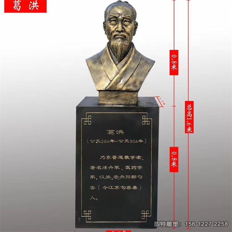 玻璃鋼古代名醫(yī)雕像，中醫(yī)人物雕塑現(xiàn)貨